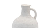 Rustic White Terra Cotta Pitcher 11.5H for Indoor Home Styling By Melrose