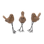 Melrose Etched Bird Shelf Sitter (Set of 6)