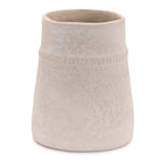 Vase – Recycled Paper Chalk Powder – 6.75 Inch Rustic Beige Indoor Decorative Accent – By Melrose
