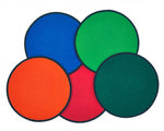 Carpets for Kids Kits on the Go Classroom Rug, 16" Rounds Seating Kit, Multi, Set of 24
