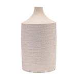 Vase – Recycled Paper Chalk Powder – 18.25 Inch Rustic Beige Floor or Table Accent – By Melrose