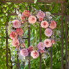 zinnia wreath