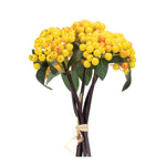 Berry Bundle – Foam/Polyester/Plastic – 12.75 Inch Yellow & Green Faux Stems (Set of 2) – By Melrose