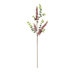 Berry Spray – Burgundy & Green Faux Foliage – 32 Inch Indoor Decorative Stems Set of 6 – By Melrose