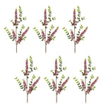 Berry Spray – Faux Burgundy & Green Stems – 32 Inch Indoor Floral Arrangement Set of 6 – By Melrose
