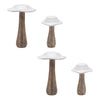 wood mushroom decor
