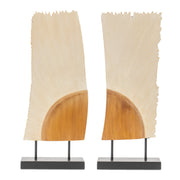 Artistic Wood Tabletop Décor – Iron Base – 25