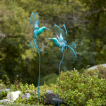 Hummingbird Plant Stakes (Set of 2) 45.5"– Decorative Garden Decor by Melrose