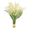 Floral Arrangement Stems – Lily of the Valley Set of 4 – 11.5" Height – By Melrose