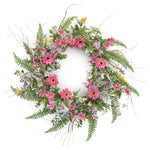 Melrose Mixed Fern Floral Wreath 20"D