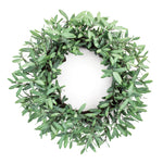 Olive Leaf Decorative Wreath Faux Greenery Home Decor by Melrose