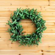 Olive Leaf Decorative Wreath Faux Greenery Home Decor by Melrose