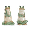 Frog Garden Figurines 7.5"H – Ceramic Set of 2