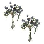 Artificial Pod Foliage Bundle – Blue and Green 14" H Set of 2 by Melrose