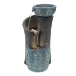 Decorative Leaf Water Fountain – Indoor Outdoor 19.5" H by Melrose