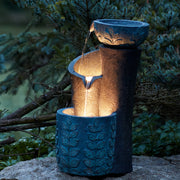 Resin Leaf Fountain with UL Pump – 19.5 inch Height – Melrose