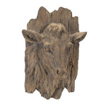 Cow Wall Plaque Resin Farmhouse Animal Decor – 16.5" H by Melrose