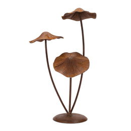 Bronze Iron Mushroom Garden Decor