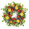 Melrose Mixed Poppy Floral Wreath 22"D