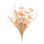 Floral Grass Bush Blush Pink and Beige Faux Stems – Decorative Set of 2 by Melrose