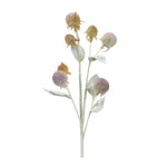 Thistle Spray Purple and Sage Green Faux Stems 27.5"H – Decorative Set of 6 by Melrose