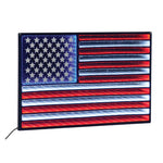 American Flag Hanging Infinity Light 23"L by Melrose