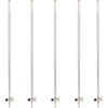 Laboratory Measuring Glass Burette 28.25" Height 100 mL Ground Glass Stopcock Pack Of 5 by GSC International Inc.