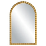 Uttermost 08269 Dandridge Arch Mirror Hand Forged Iron Frame with Metallic Gold Leaf Finish