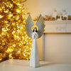White and Gold Angel Holiday Decor