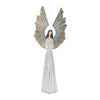 Large Angel Statue with Metal Wings