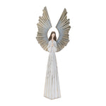White and Gold Angel Holiday Christmas Decor 36"H by Melrose