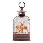 LED Holiday Deer Scene Globe 11"H by Melrose