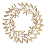 Elegant Christmas Wreath – 16"D Gold Metal Mistletoe by Melrose