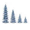 Christmas Tabletop Tree – Flocked Winter Pine – 13" H – Indoor Holiday Styling – by Melrose
