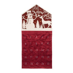 Christmas Wall Countdown – MDF Wood and Fabric 35" Height – Let It Snow Holiday Wall Display by Melrose
