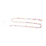 Christmas Garland Set of 2 – Iridescent Glass Beads – 0.25" Height Holiday Tree and Mantel Accent by Melrose