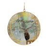 Deer Holiday Disc Ornament