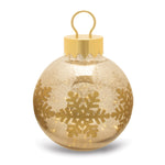 LED Glass Holiday Ornament Mercury Finish Decor Piece – 13in by Melrose