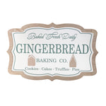 Christmas Gingerbread Baking Wall Sign Framed Wall Decor 9.75" H Seasonal Accent by Melrose