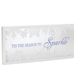 Christmas Wall Decor Sign – 20" x 8.5" Framed Tis the Season to Sparkle by Melrose