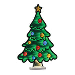 Christmas Tree with EkkoLight Green Red Yellow Lighted Decor – 23.5in by Melrose