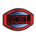 Noel Sign Ekkolight 15.75"H Acrylic Lighted Holiday Wall/Tabletop Sign – Infinity Glow Christmas Decor by Melroser