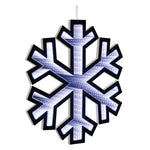 Snowflake Ekkolight Acrylic 15.75"H – White Infinity Light Holiday Decor by Melrose