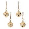 Gold Decorative Bell Set – Distressed Metal – 7.75" – Holiday Ornaments Set of 4 – Melrose