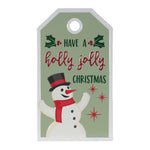 Snowman Christmas Wall Tag Metal 9 x 16 Inch Holiday Plaque by Melrose