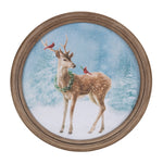 Framed Deer Winter Wall Décor