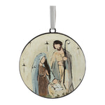 Religious Christmas Ornaments – Holy Family Nativity Disc Design 6" by Melrose
