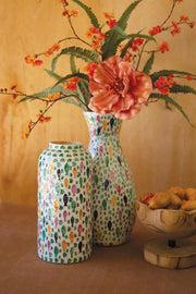 spun bamboo vase