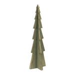 Christmas Resin Tree – Sculptural Wood Grain Design 50" H Indoor Decor by Melrose