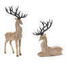 Christmas Deer Display Decor – Polyresin Modern Style – 17.75" – By Melrose